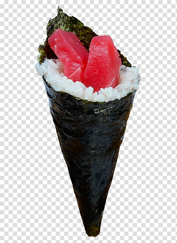 California roll Sushi Ice Cream Cones, sushi transparent background PNG clipart