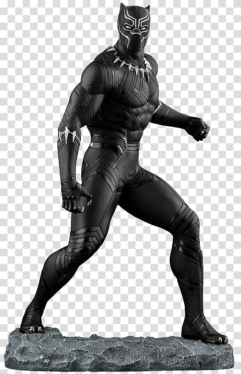 Black Panther YouTube Sculpture Statue Marvel Comics, black panther transparent background PNG clipart