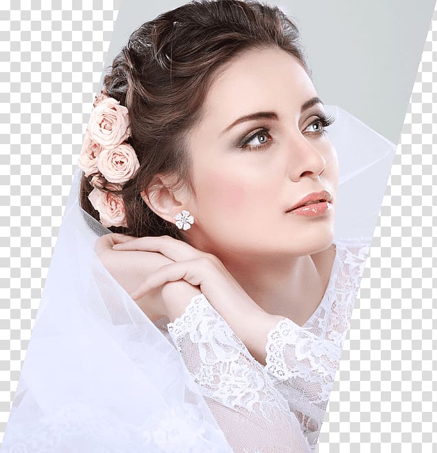 Bride Beauty Parlour Cosmetics Wedding Hairstyle, bride transparent background PNG clipart