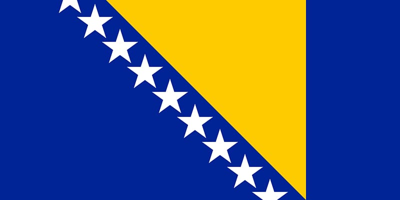 Flag of Bosnia and Herzegovina Flag of Bosnia and Herzegovina Republic of Bosnia and Herzegovina, Bosnia And Herzegovina Flag transparent background PNG clipart