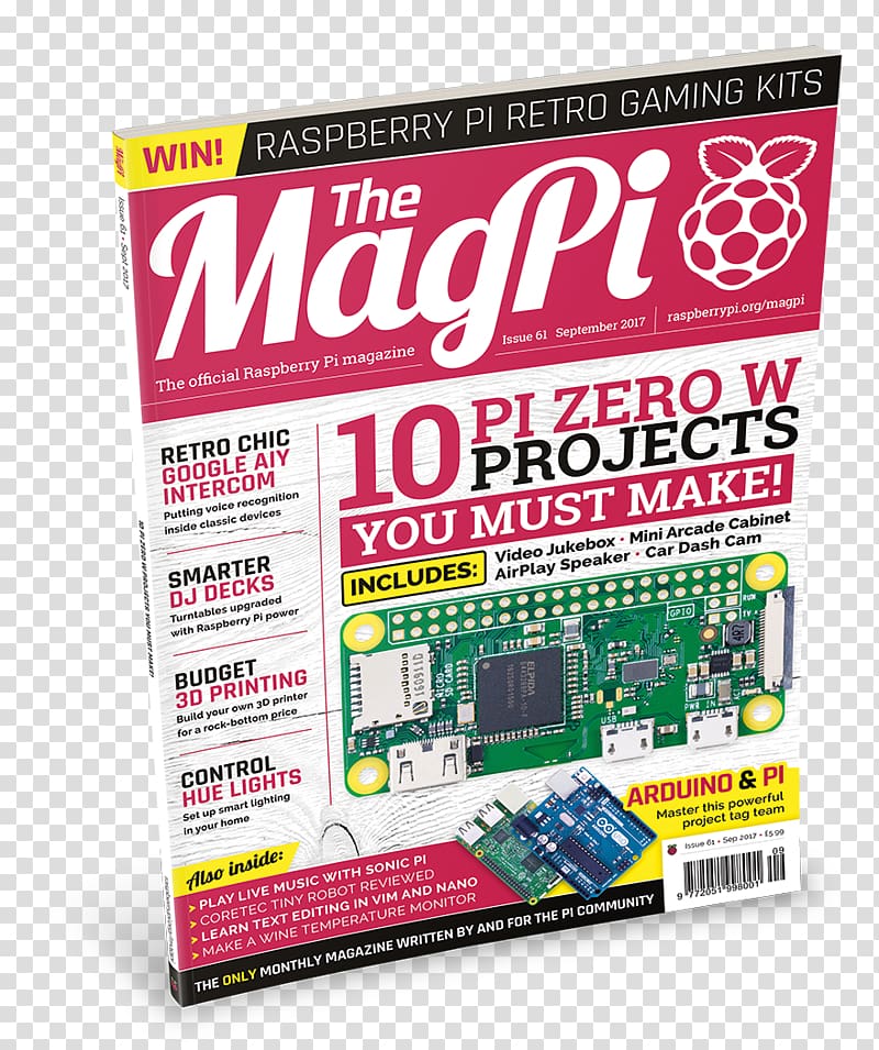 The MagPi Raspberry Pi Foundation Micro Center Arduino, Raspberry Watercolor transparent background PNG clipart