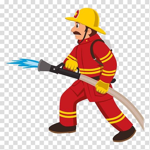 Firefighter Cartoon Fire department , fireman transparent background PNG clipart