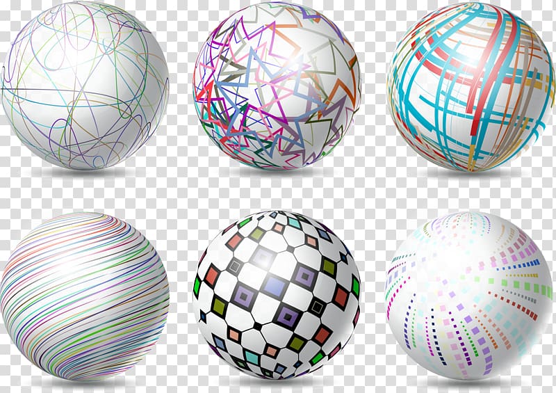 Sphere Illustration, hand-painted 3D ball transparent background PNG clipart