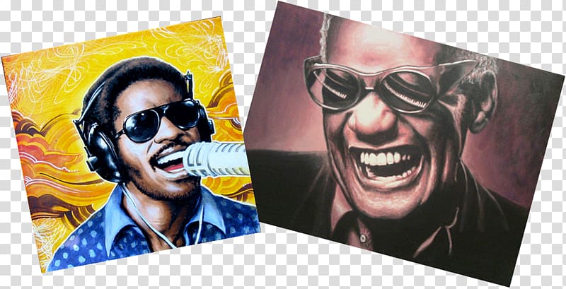 Stevie Wonder Glasses Modern art Superstition, Ray Charles transparent background PNG clipart