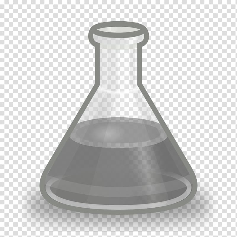 Laboratory Flasks Liquid Erlenmeyer flask Volumetric flask, glass transparent background PNG clipart