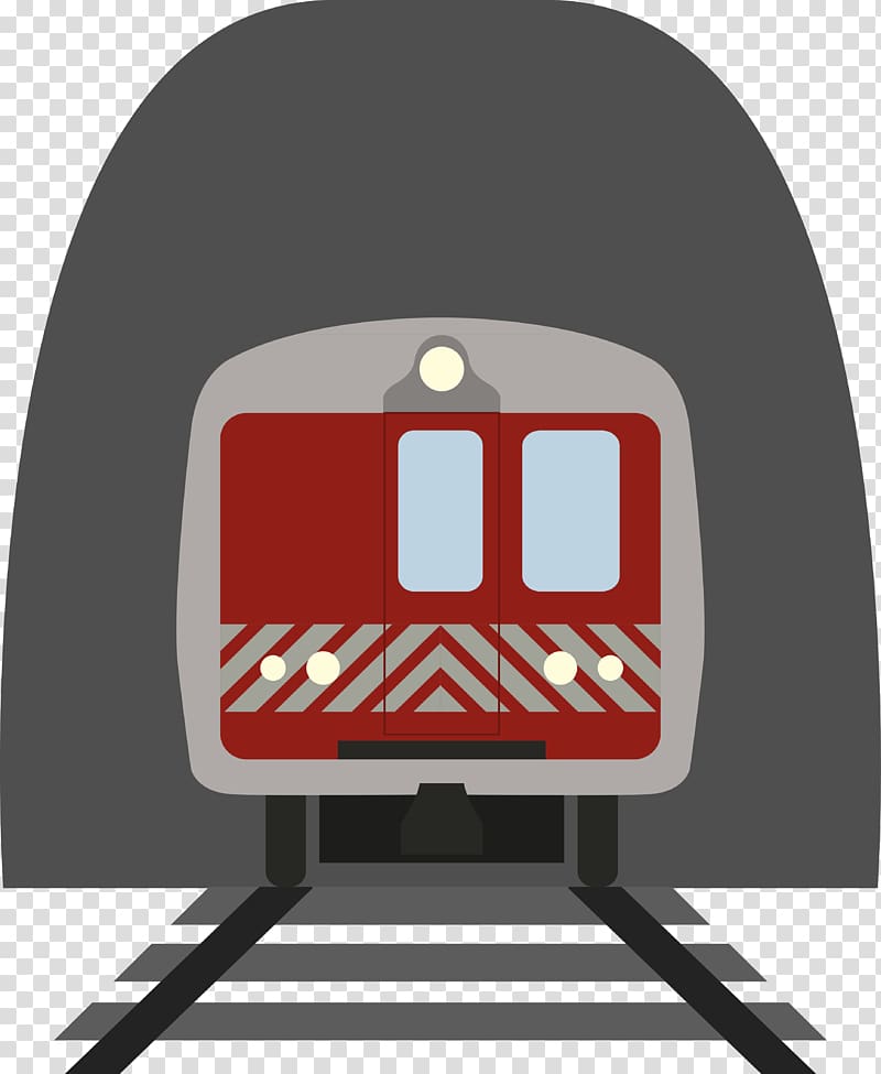 Rapid transit Train Euclidean , The subway in the tunnel transparent background PNG clipart