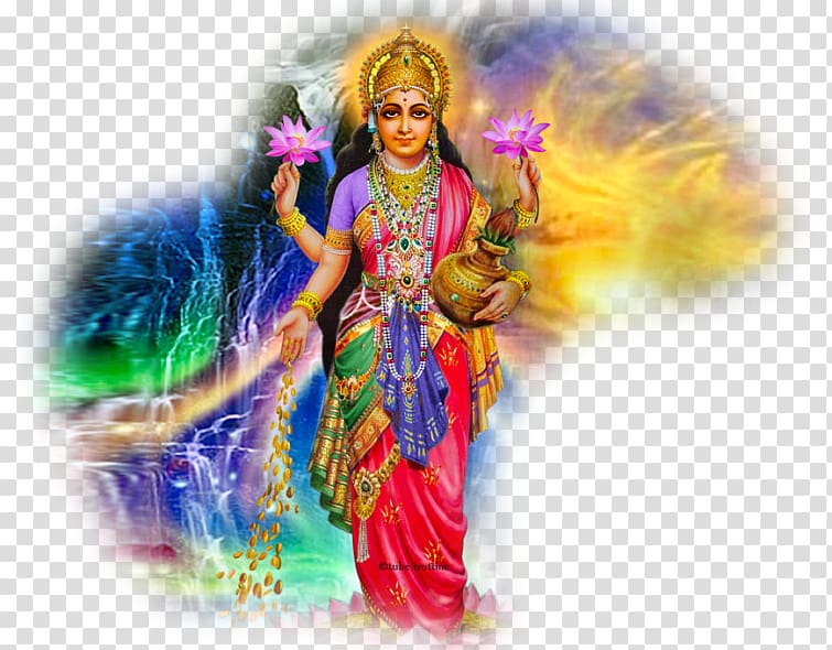 Ganesha Lakshmi Saraswati Desktop Goddess, lakshmi transparent background PNG clipart