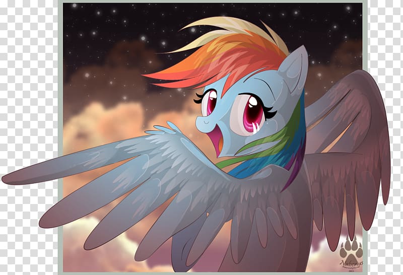 Rainbow Dash Pinkie Pie Pony Twilight Sparkle Fluttershy, starry sky transparent background PNG clipart