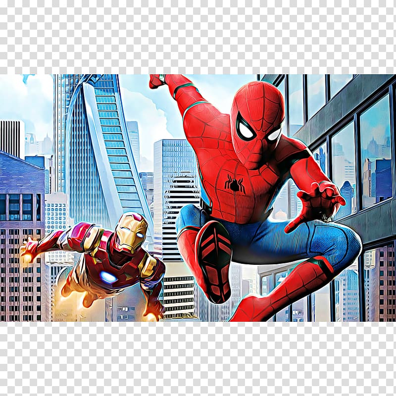 Spider-Man Iron Man Marvel Cinematic Universe Film 4K resolution, spider-man transparent background PNG clipart