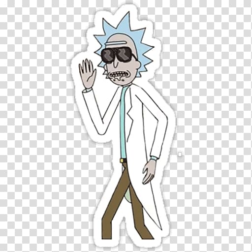 Rick Sanchez Morty Smith Homo sapiens Sticker Redbubble, Rick And Morty portal transparent background PNG clipart