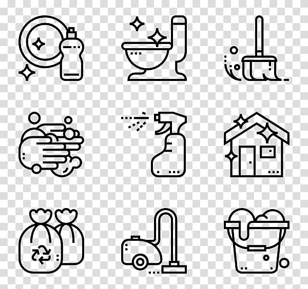 Icon design Computer Icons Graphic design Web design, cleaning supplies transparent background PNG clipart
