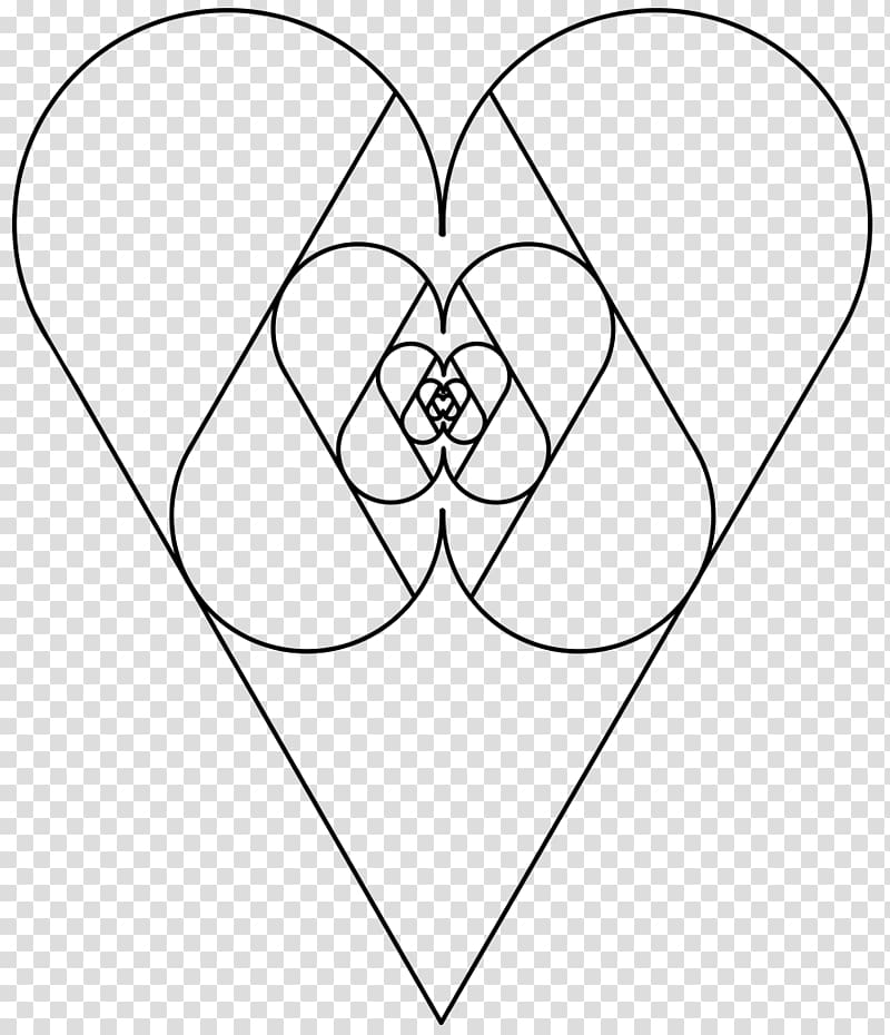 Sacred geometry Heart Drawing Line, heart transparent background PNG clipart