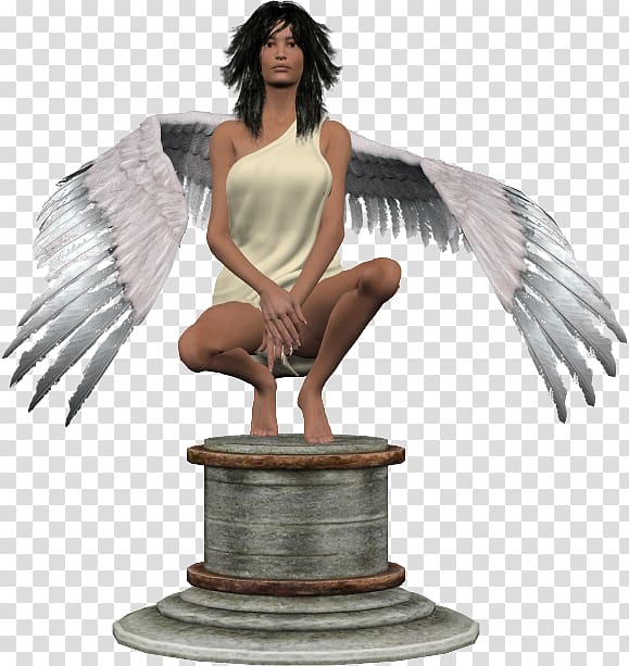 Sculpture Figurine Angel M, creative and creative transparent background PNG clipart