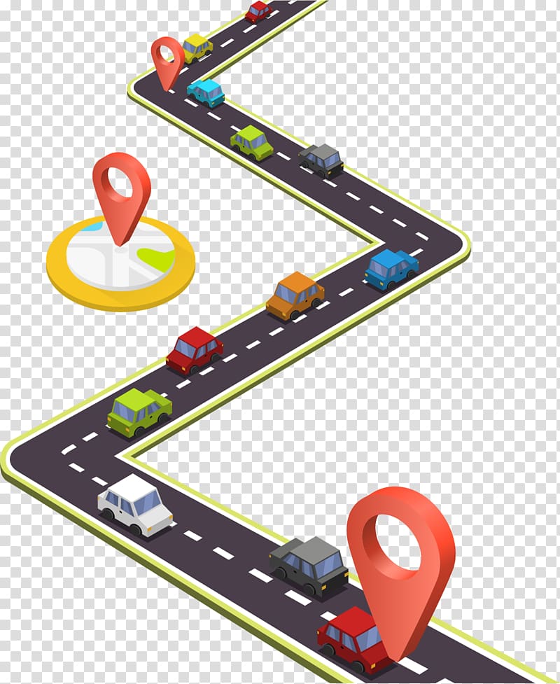 vehicles on road illustration, Road Illustration, Right angle of a road transparent background PNG clipart