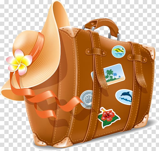 Travel , Suitcase transparent background PNG clipart