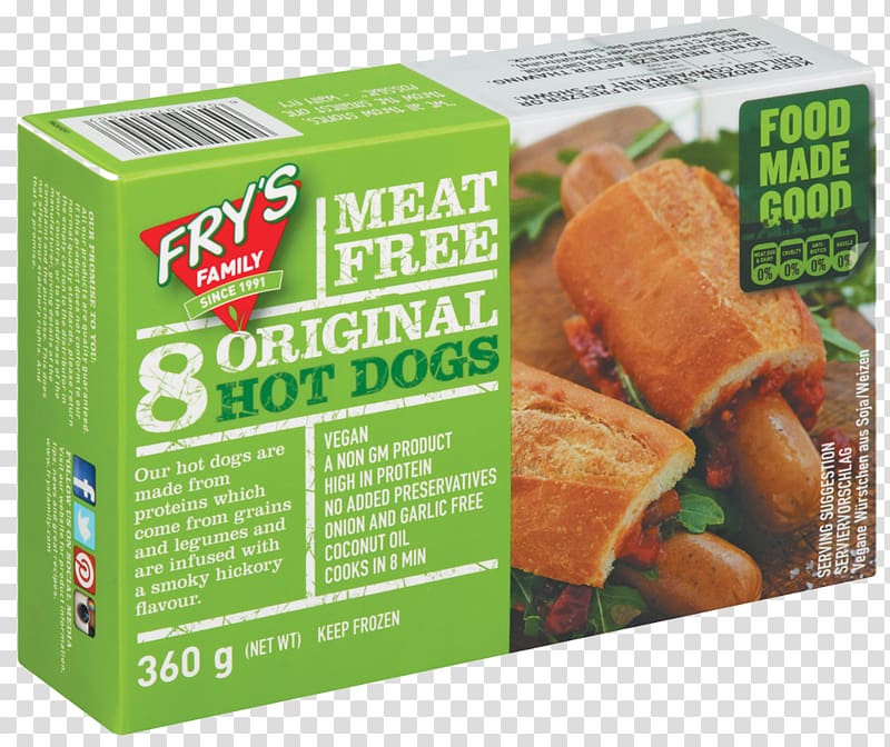 Hamburger Vegetarian cuisine Hot dog Veganism Fry's Electronics, hot dog transparent background PNG clipart