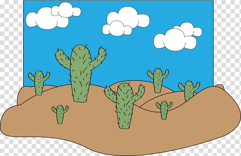 Cartoon Desert Drawing Landscape, desert transparent background PNG clipart