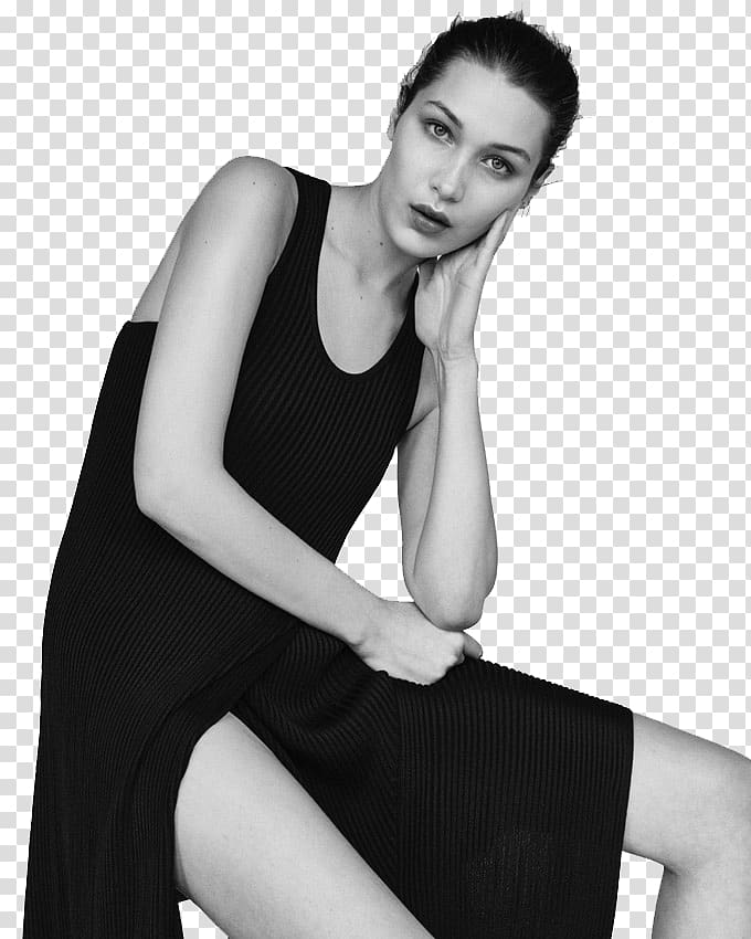 Bella Hadid Model Paris Fashion Week Balmain, model transparent background PNG clipart
