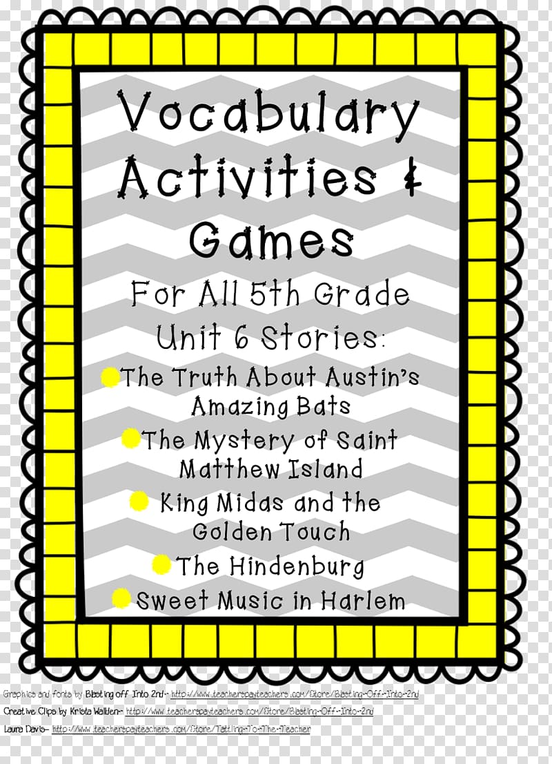 Fifth grade Vocabulary TeachersPayTeachers Fourth grade Elementary school, teacher transparent background PNG clipart