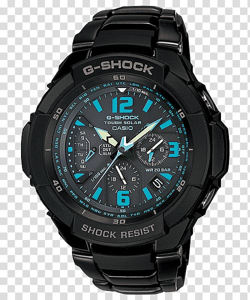 Master of G G-Shock Casio Shock-resistant watch, watch transparent background PNG clipart