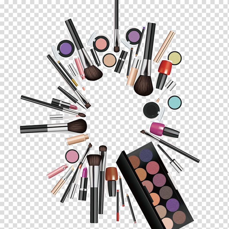 Cosmetics Makeup brush Make-up, Makeup, makeup, new posters, background, make up kit illustration transparent background PNG clipart