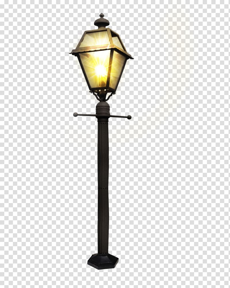 black light post illustration, Lamp Street transparent background PNG clipart