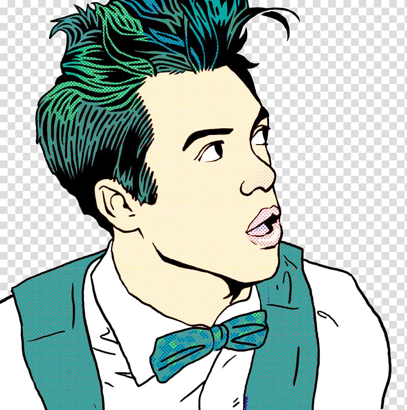 Brendon Urie Panic! at the Disco Fan art Drawing, POP ART transparent background PNG clipart