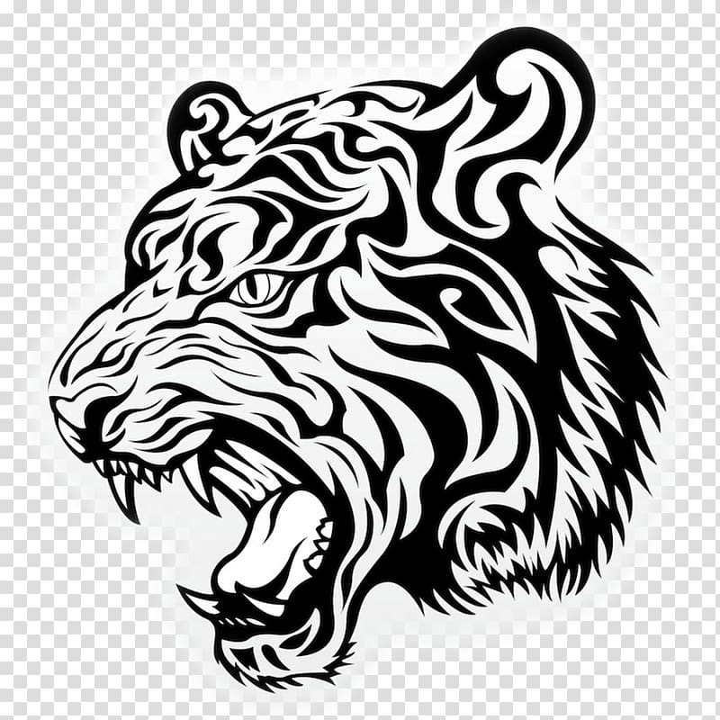 Tiger Drawing Art, tiger transparent background PNG clipart