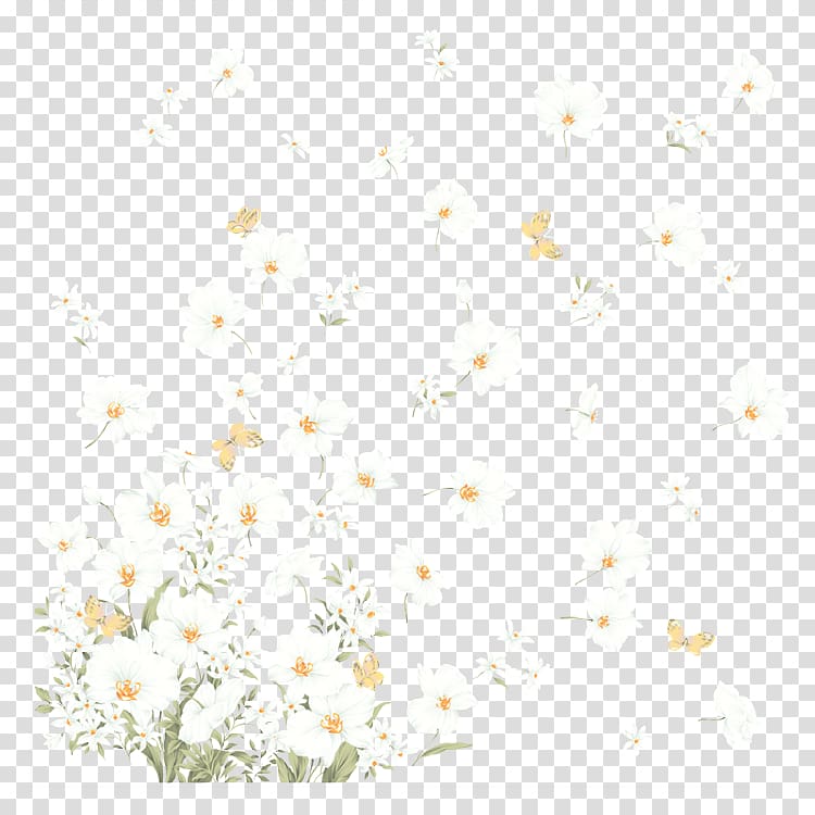 white flowers art, White Flower , Small white flowers transparent background PNG clipart
