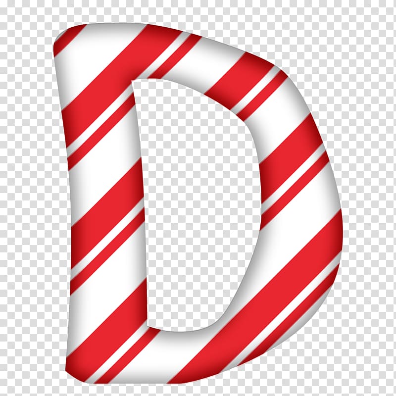 Candy cane Santa Claus Alphabet Letter Christmas, letter e transparent background PNG clipart