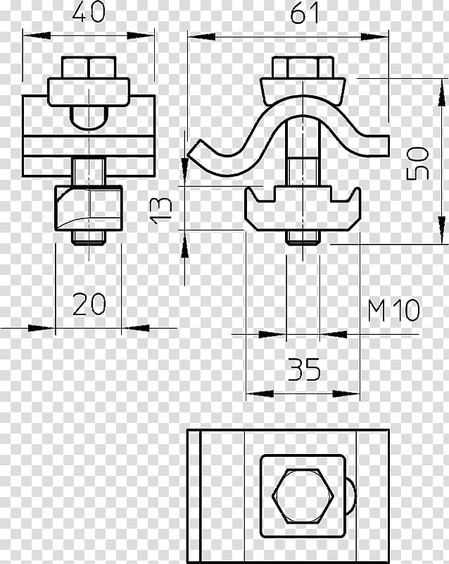 Technical drawing OBO BETTERMANN Hungary Kft. Pattern, Jaws And Claws transparent background PNG clipart