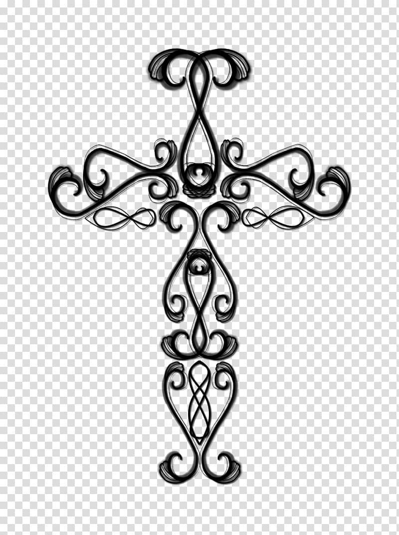 Drawing Christian cross , Wooden Cross Drawing transparent background PNG clipart