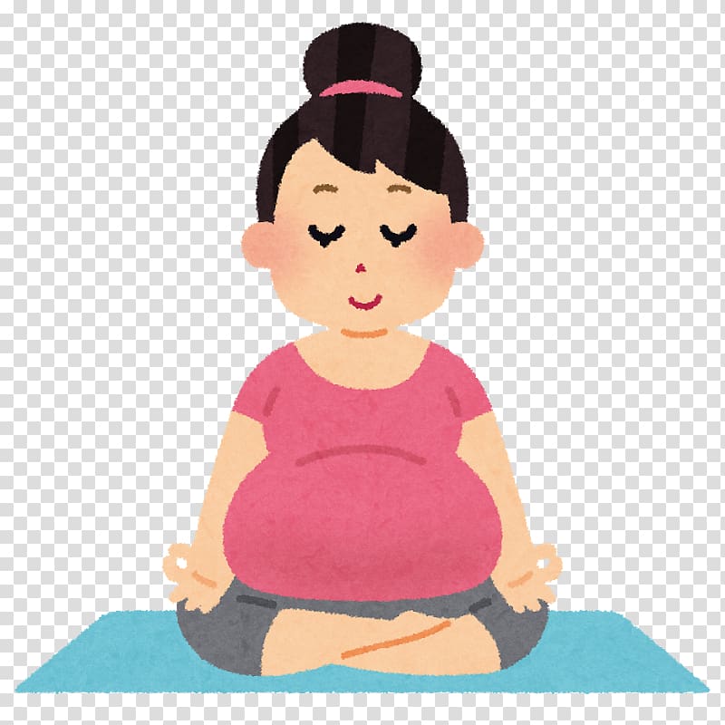 Yoga Mats Clipart Transparent Background, Cute Pregnant Woman