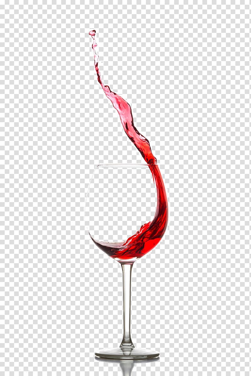 goblet splashed with red wine transparent background PNG clipart