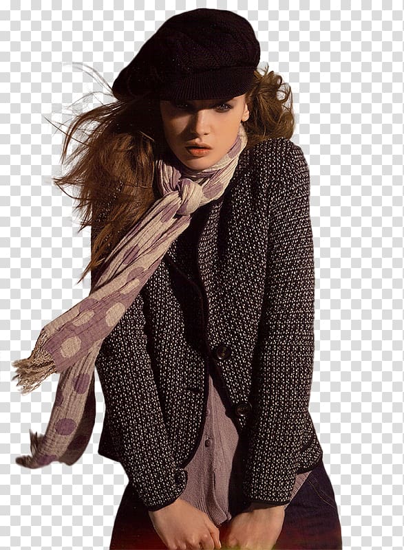 Model Woman, Winter Fashion Model transparent background PNG clipart