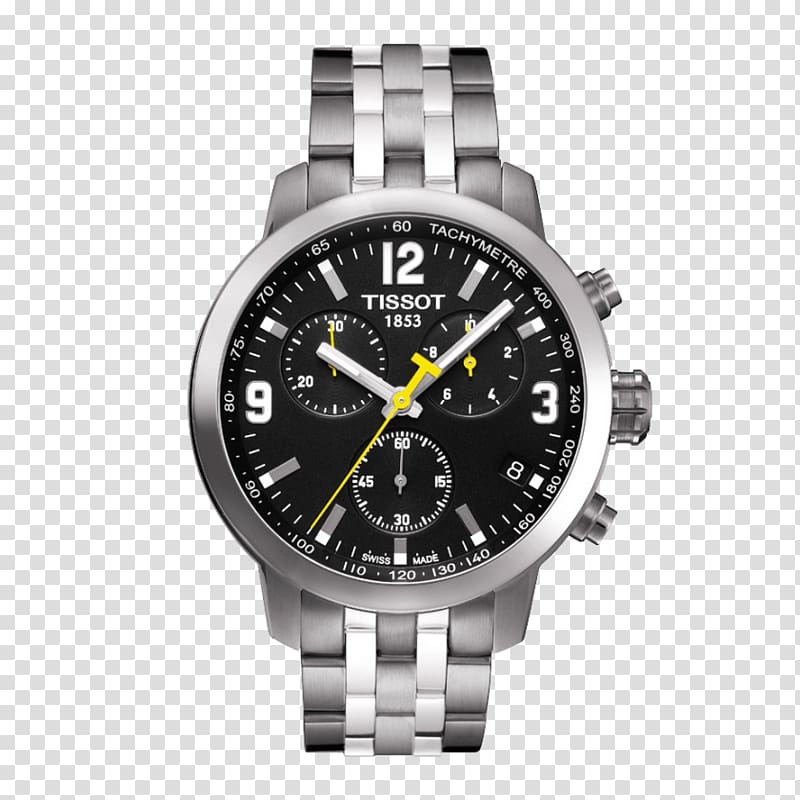 Tissot Men's T-Sport PRC 200 Chronograph Watch Swiss made, watch transparent background PNG clipart