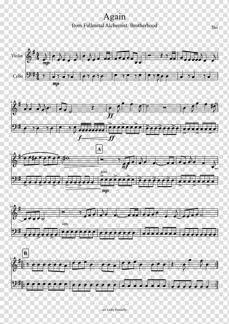 2CELLOS Smooth Criminal Sheet Music Violin, sheet music transparent background PNG clipart