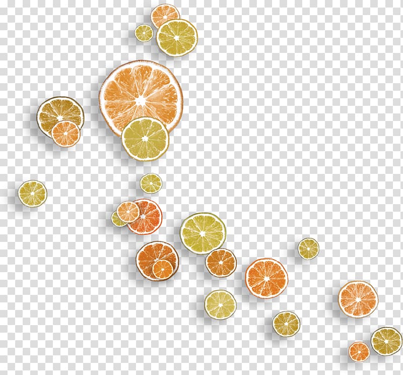 Lemon Mandarin orange, Orange oranges lemon slices floating material transparent background PNG clipart