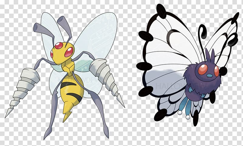 Pokémon Omega Ruby and Alpha Sapphire Beedrill Butterfree Ash Ketchum, others transparent background PNG clipart