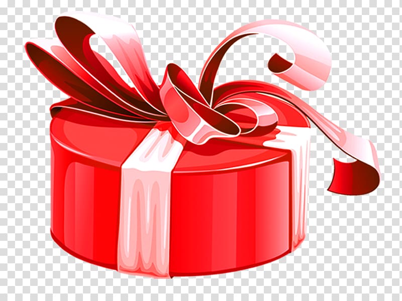 Gift Birthday Gratis Box, Cartoon red gift box transparent background PNG clipart