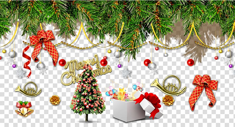 Christmas tree Christmas ornament Holiday, Creative Christmas package transparent background PNG clipart