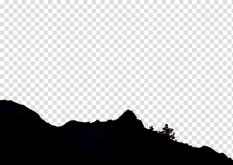 mountain silhouette transparent background PNG clipart