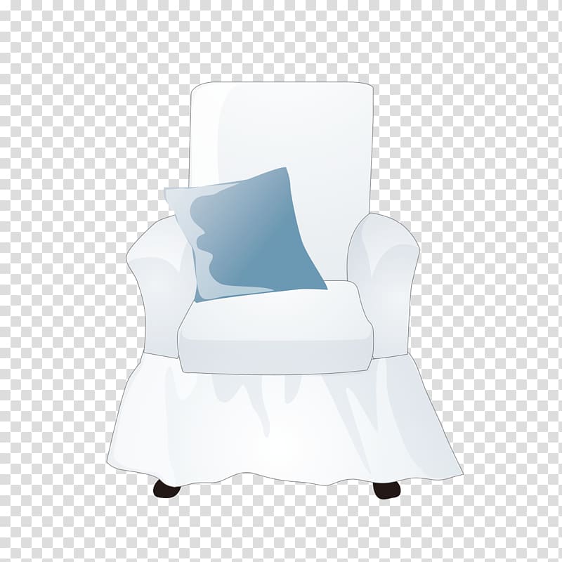 Office chair Font, Hand-painted pattern single sofa transparent background PNG clipart