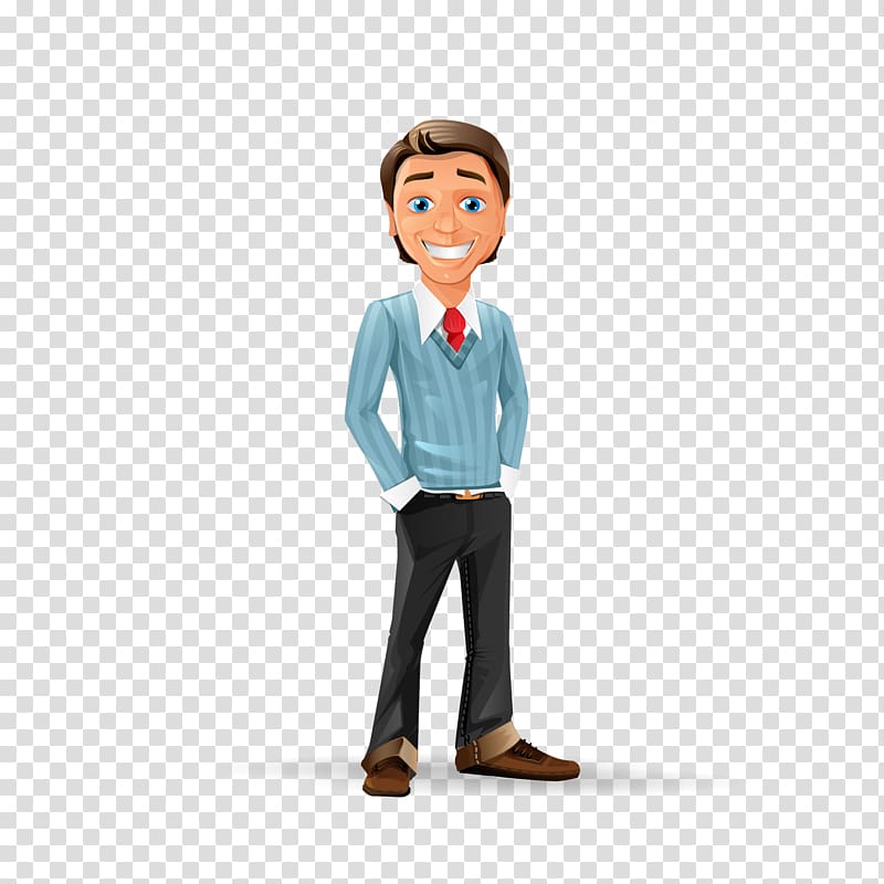 Smiling man , Animation A 3D computer graphics, Business people transparent  background PNG clipart | HiClipart