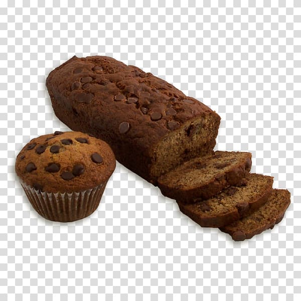 Muffin Chocolate brownie Banana bread Rye bread, banana chips transparent background PNG clipart