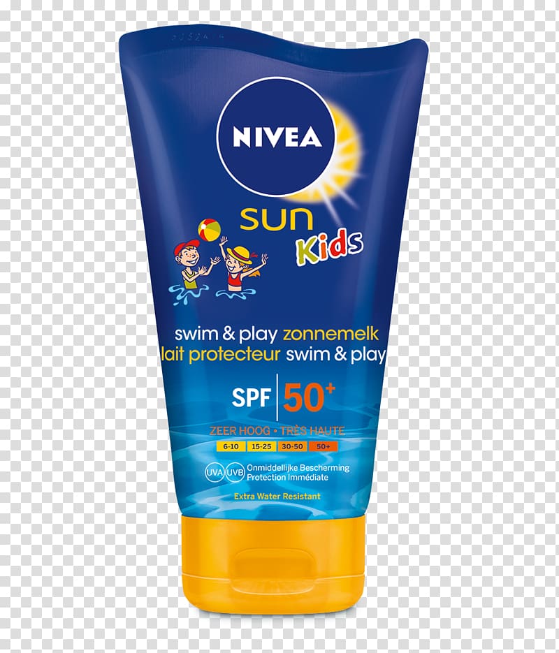 Sunscreen NIVEA Sun After Sun Moisture Soothing Lotion Factor de protección solar, Kids Swimming Pool transparent background PNG clipart