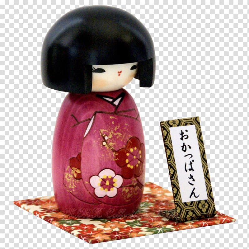 Japanese people Doll Kokeshi Cherry blossom, japan transparent background PNG clipart