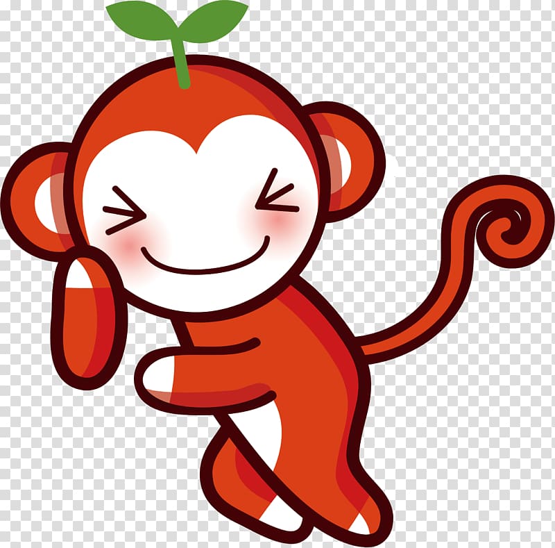 Monkey , Small red monkey transparent background PNG clipart