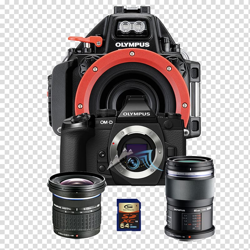 Olympus OM-D E-M5 Mark II Olympus Tough TG-4 Camera Underwater , Camera transparent background PNG clipart