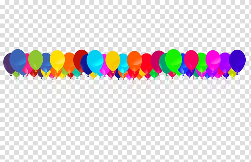 balloon lot illustration, Balloon Free content , Balloons Border transparent background PNG clipart